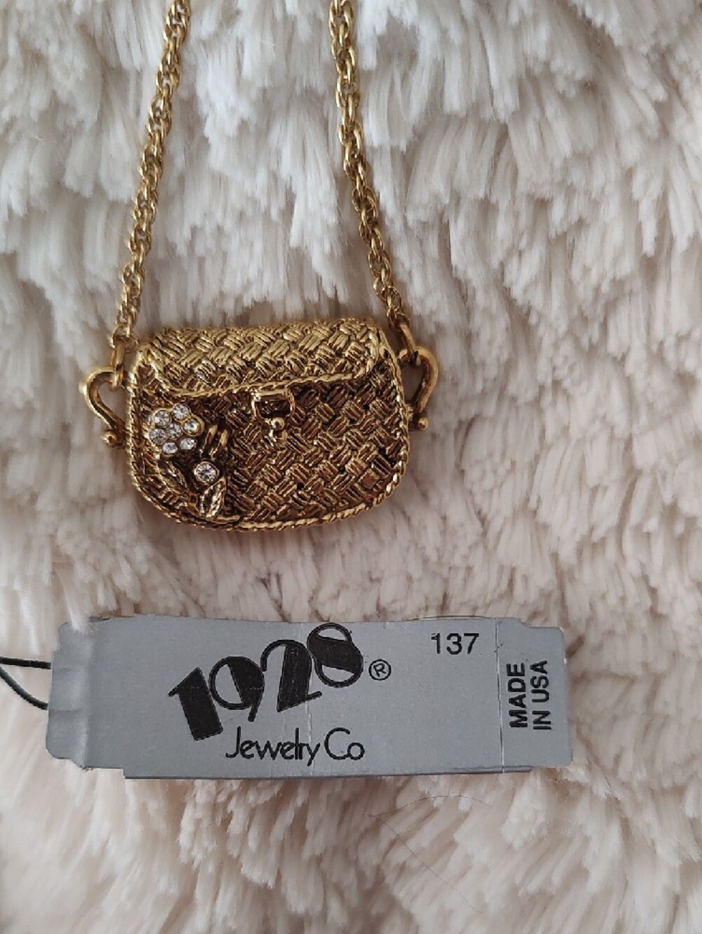 NWT Vintage 1928 Coin Purse Necklace - Picture 2 of 7